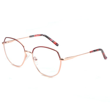Women Cristal Eyeglasses: Natalie -Gold - SpaceSMART Eye Clinic (Diagonal View)